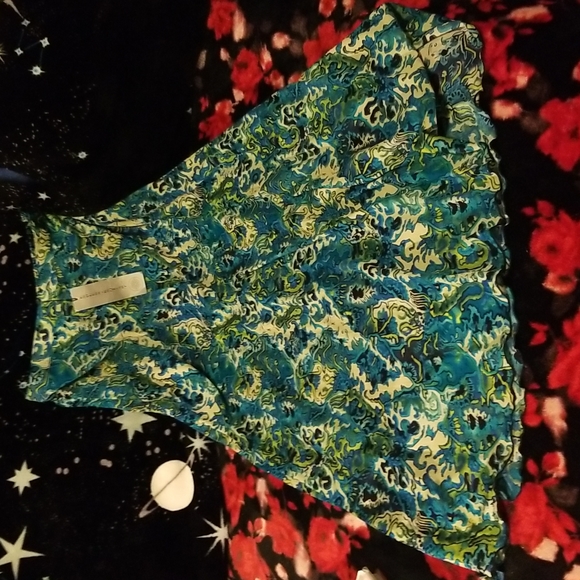 WAS $72. ENDLESS KNOT ART 100% Fully lined Nylon A-line Midi Skirt - Picture 10 of 15